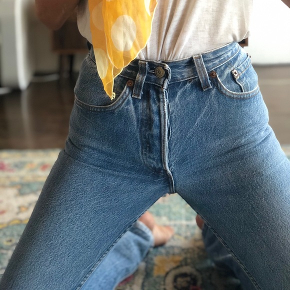 🚫SOLD🚫Vintage Levis 501 high waisted re/done - Picture 1 of 7